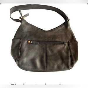 St Gohns Bay Chic Dark Brown Genuine Leather Shoulder Bag